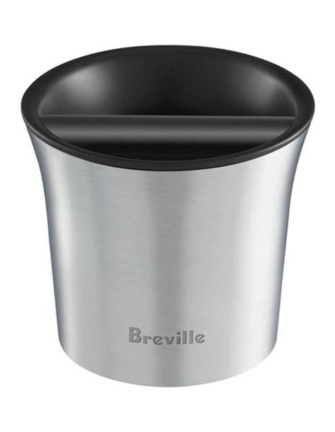 breville round stainless steel knock box bcb100|coffee puck bin.